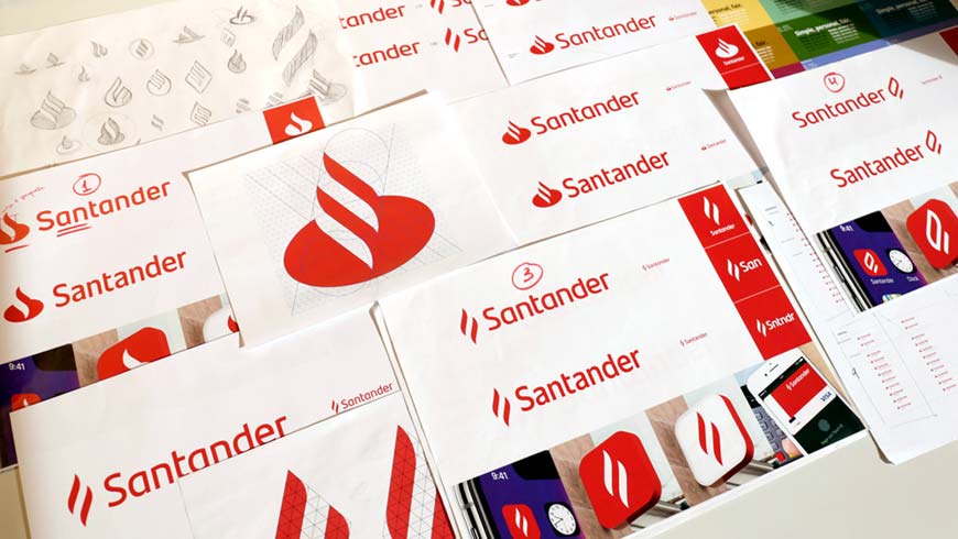 西班牙Santander銀行LOGO設計，改善用戶體驗是王道-2